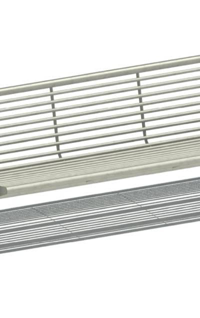 Sitzbank mit Bügelfuß und Lehne 6422