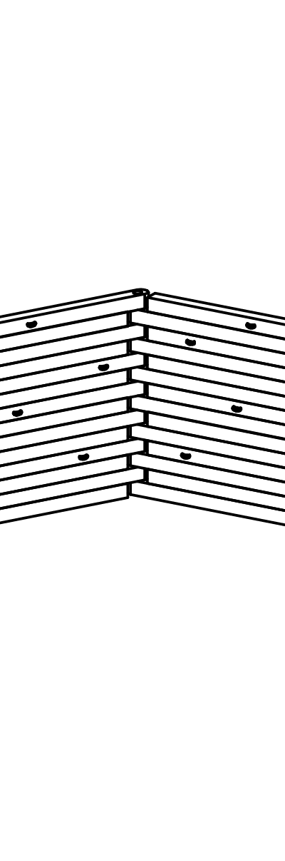 Kletterwand mit 2 Elementen