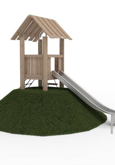 Kletterturm auf Hügel