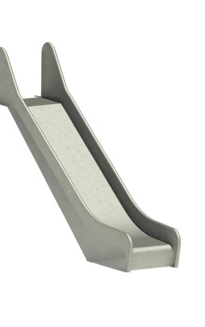 Hangrutschbahn Edelstahl, ABH 120 cm, Breite 50 cm