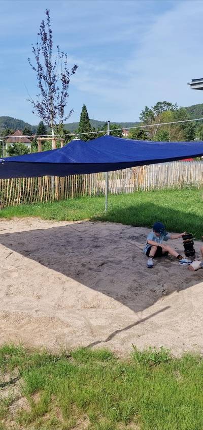 Sonnensegel 450x450cm verstellbar -