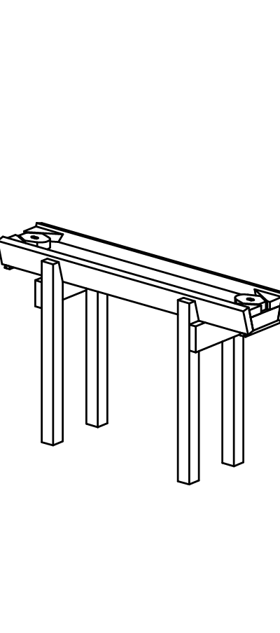 Wasserrinne massiv