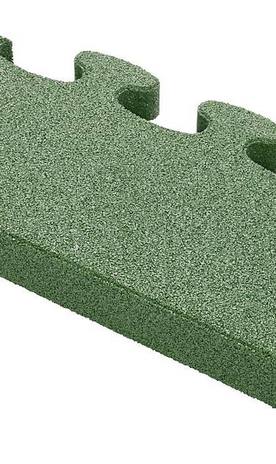 Puzzle Mat 3D Randplatte mit Zwischenelement 60 mm grün