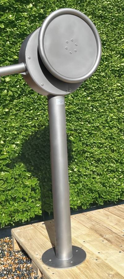 Wasserpumpe Edelstahl mit Handrad -