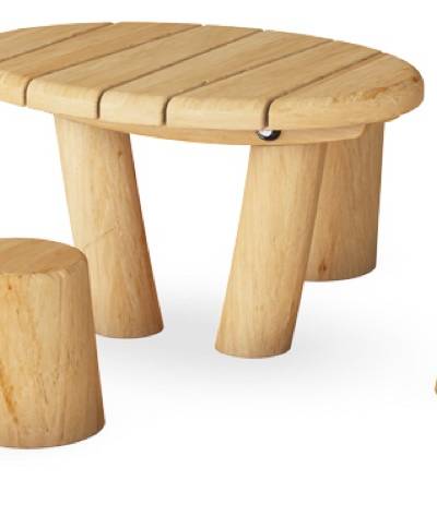 Kindertisch mit 4 Sitzpollern NRO212