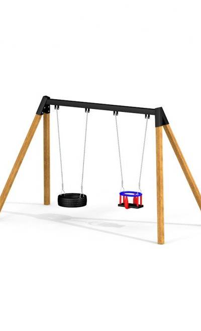 Doppel Schaukel: Babysitz und TS-Sitz