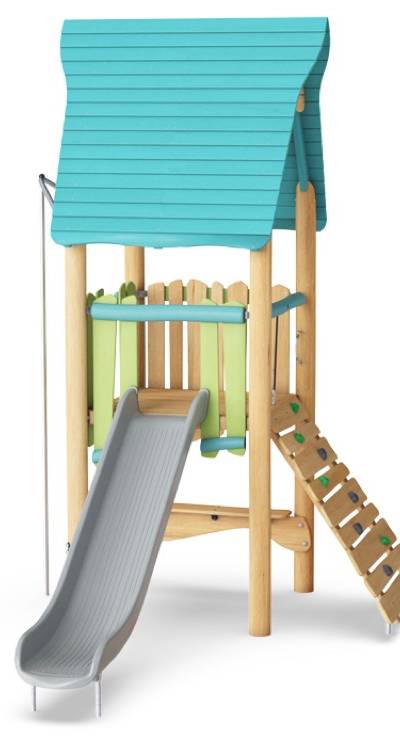 Spielturm mit Rutsche NRO101101