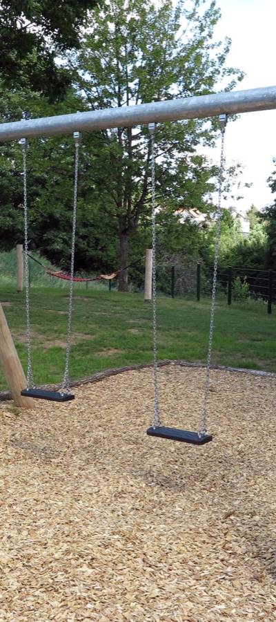 Schaukel 2-fach LH250cm, Querrohr Stahl verzinkt