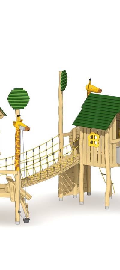 Pfahlsiedlung Giraffen-Park