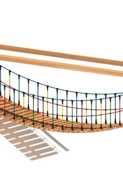 Hängebrücke Isartal 261, Länge 500 cm