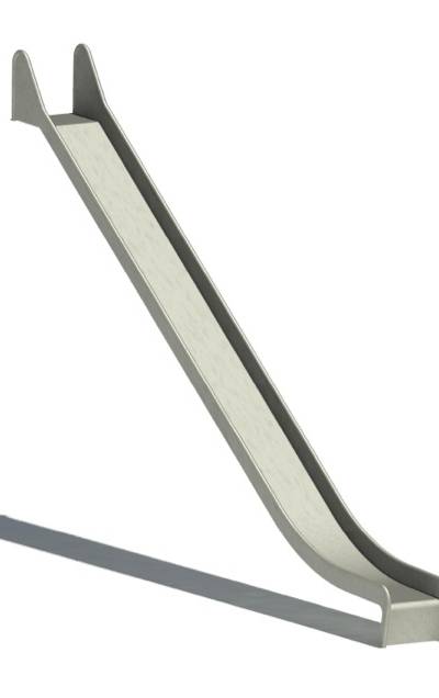 Anbaurutschbahn Edelstahl, ABH 300 cm,Breite 50 cm