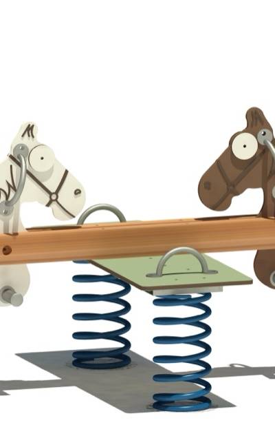 Pony-Wippe 035, 2-sitzig