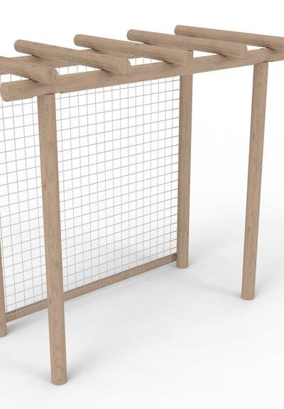 Pergola mit Drahtgitter