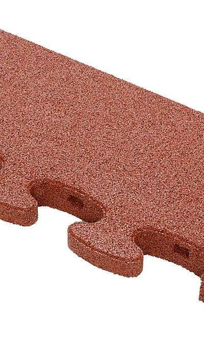 Puzzle Mat 3D Randplatte ohne Zwischenelement 45 mm rotbraun