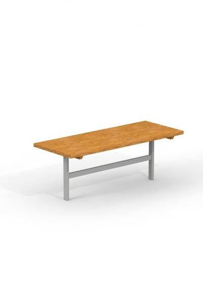 Tisch (Lärcheholz, verzinkt Stahl)