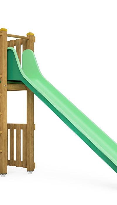 Spielturm-Kombination Eco, Podesthöhe 150 cm, Rutsche