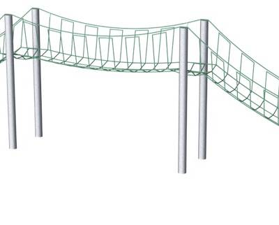 Kleine Seilnetzbrücke, 12 m COR66120