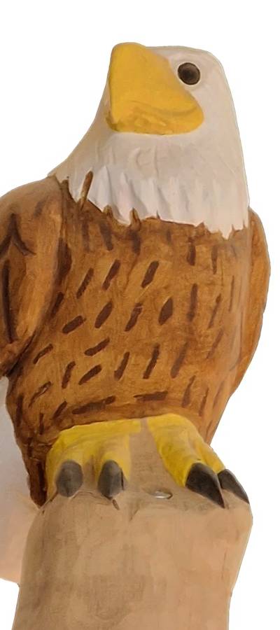 Pfostenkopf/Schnitzfigur Adler -