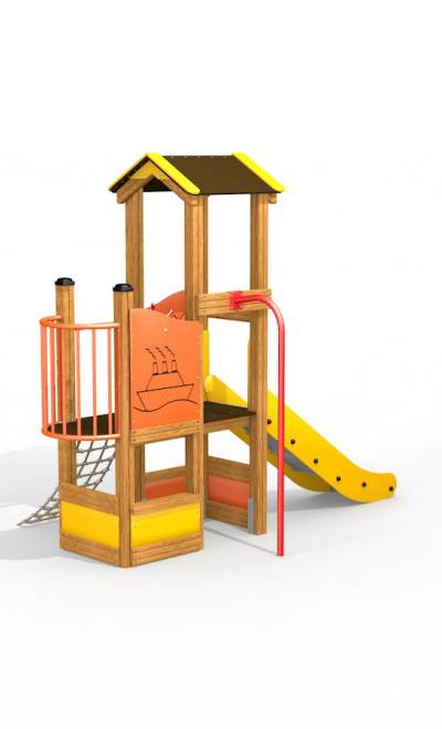 Dixie Spielturm mit Rutsche