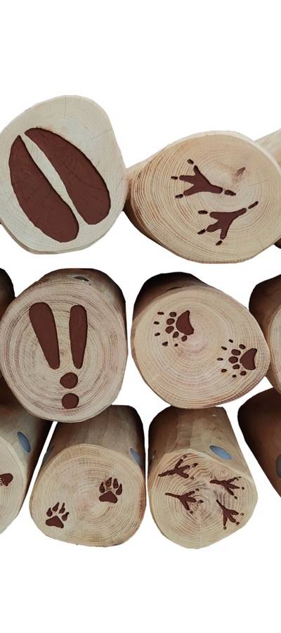 Pfostenmotiv Tierspur -