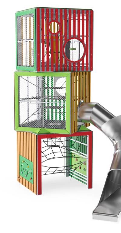 3-Ebenen Cube Tower COR10450
