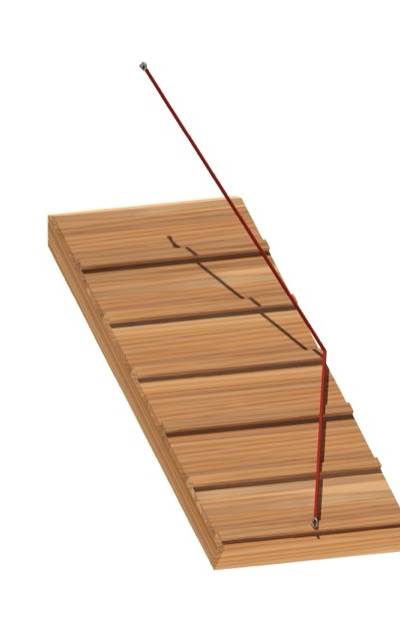 Ersatz-Holzbau - für schräge Rampe, 115