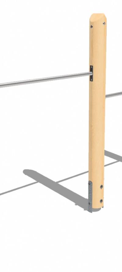 Doppelschaukel aus Edelkastanie