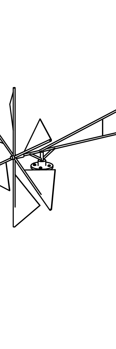 Leichtes Windrad aus V2A