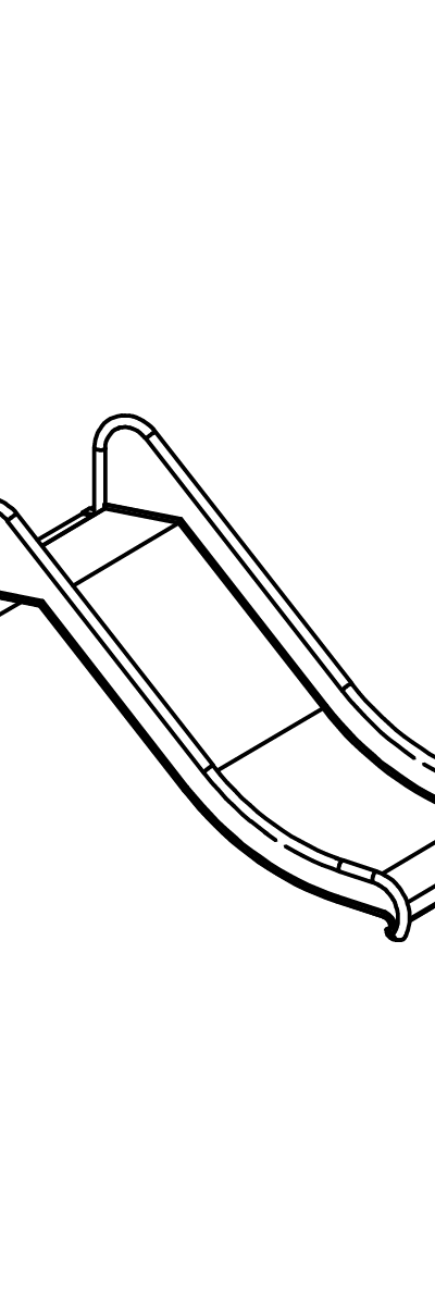Edelstahlrutsche