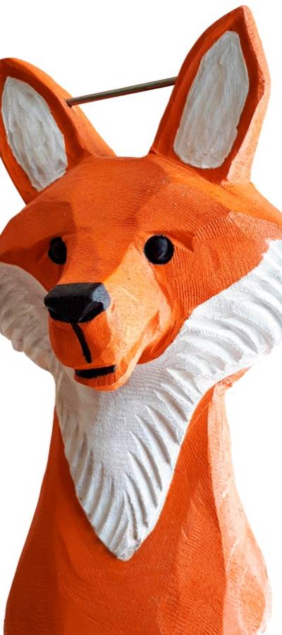 Pfostenkopf/Schnitzfigur Fuchs -