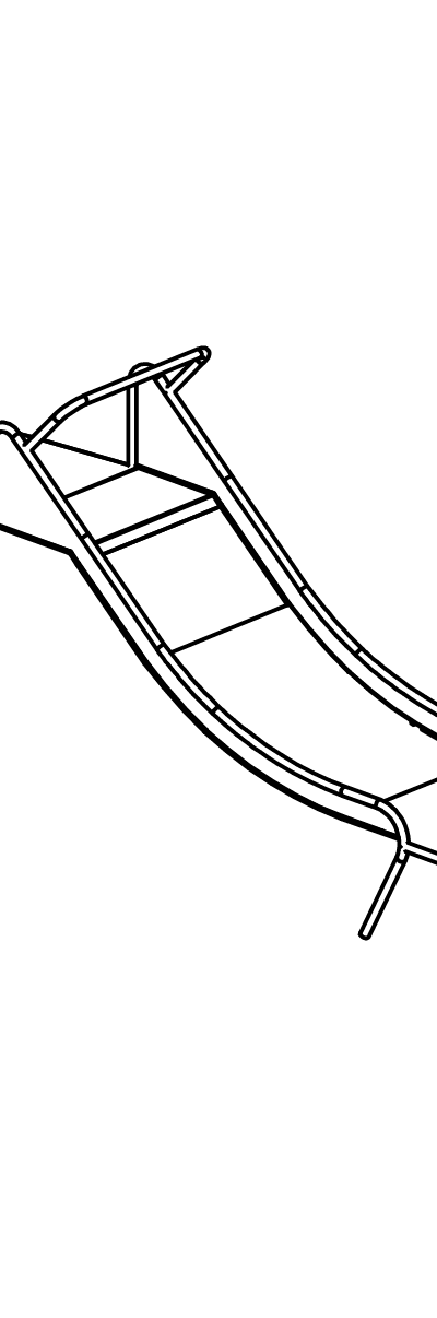 Edelstahlrutsche