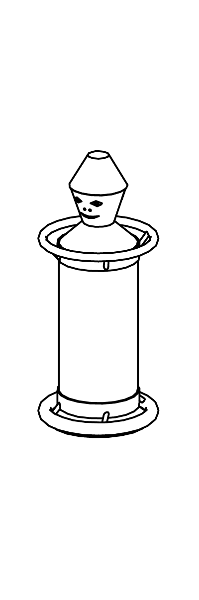 Drehmännchen mit Kragen
