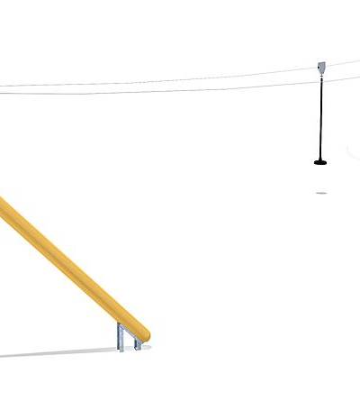 Seilbahn Montana Duo 20 m für Hügelverbau