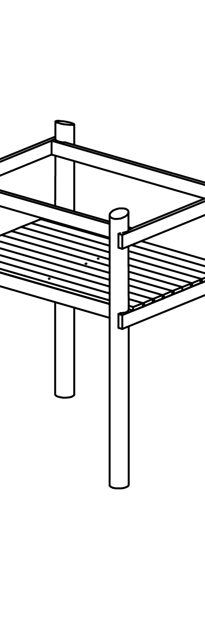 Plattform h = 2m