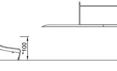 KOMPAN Hangrutsche 1,5m hoch, 2,0m breit