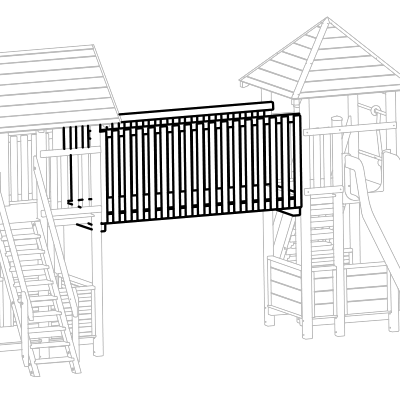 Holzsteg aus Fichte