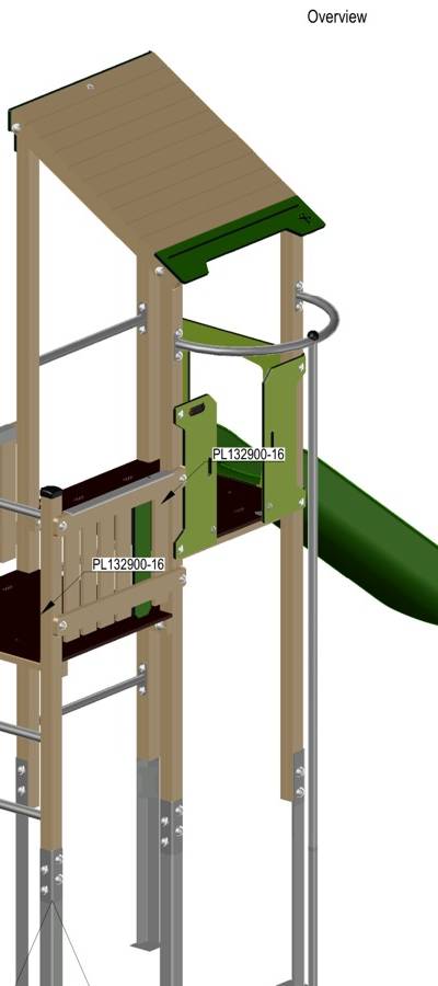 KOMPAN Multi-Ebenen-Spielturm (KPW102401, Andwil)