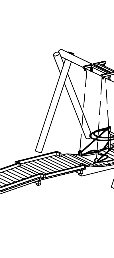 Rollstuhlfahrerschaukel