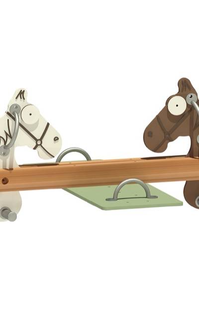 Aufsatz - für Pony-Wippe 035, 2-sitzig