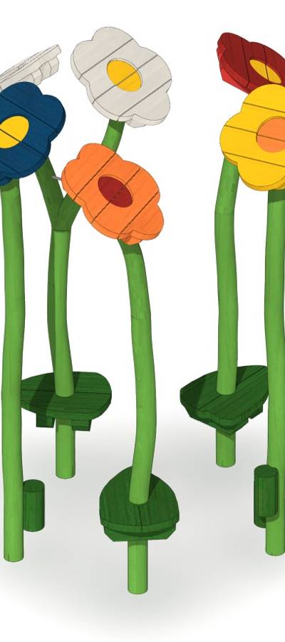 Balancierparcours Blume