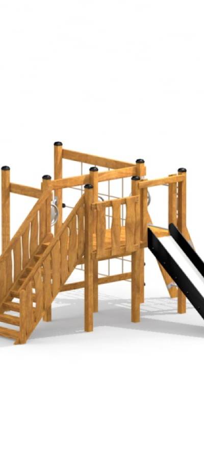 Spielturm mit Rutsche