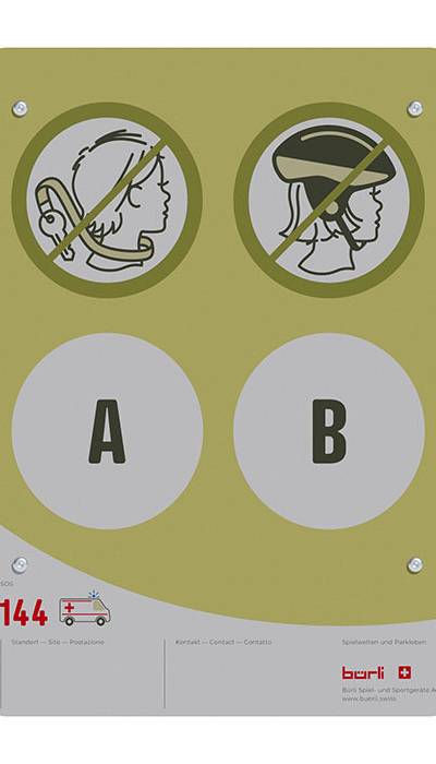 Spielplatztafel Individuell