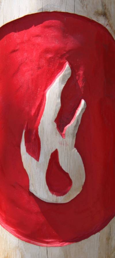 Pfostenmotiv Feuer -