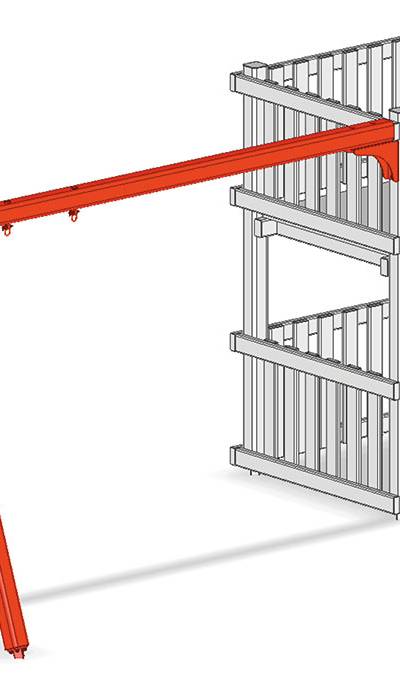 Schaukelabteil Aluminium 1-teilig