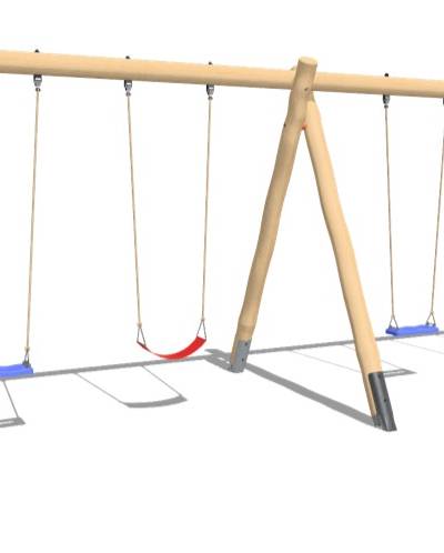 Vierfachschaukel aus Edelkastanie