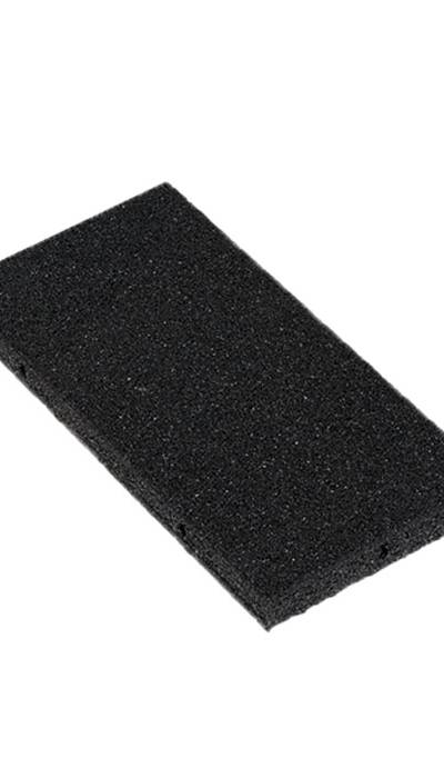 Vollgummiplatte Flex 53 mm schwarz, Fallhöhe bis 160 cm
