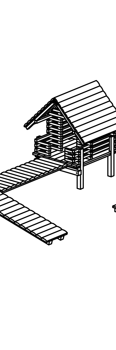 Hausgruppe C aus Lärche