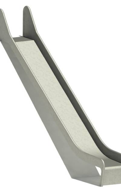 Hangrutschbahn Edelstahl, ABH 190 cm, Breite 50 cm