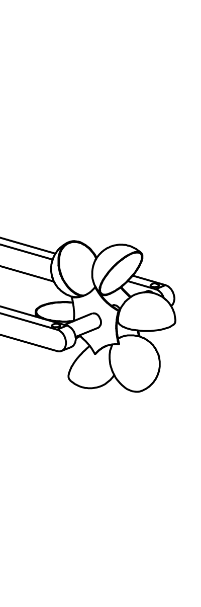 Kleines Schaufelrad