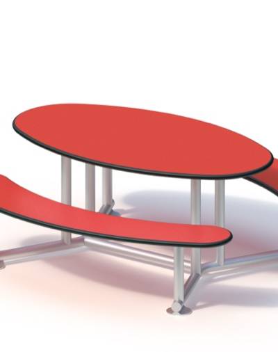 Spieltisch (oval)